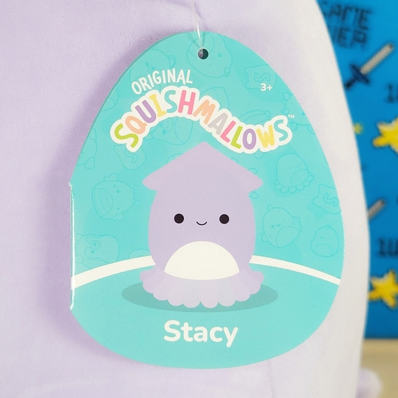 Squishmallow Stacy the Squid 14" UltraSoft Sealife Squad Toy Plush NWT - Picture 5 of 6